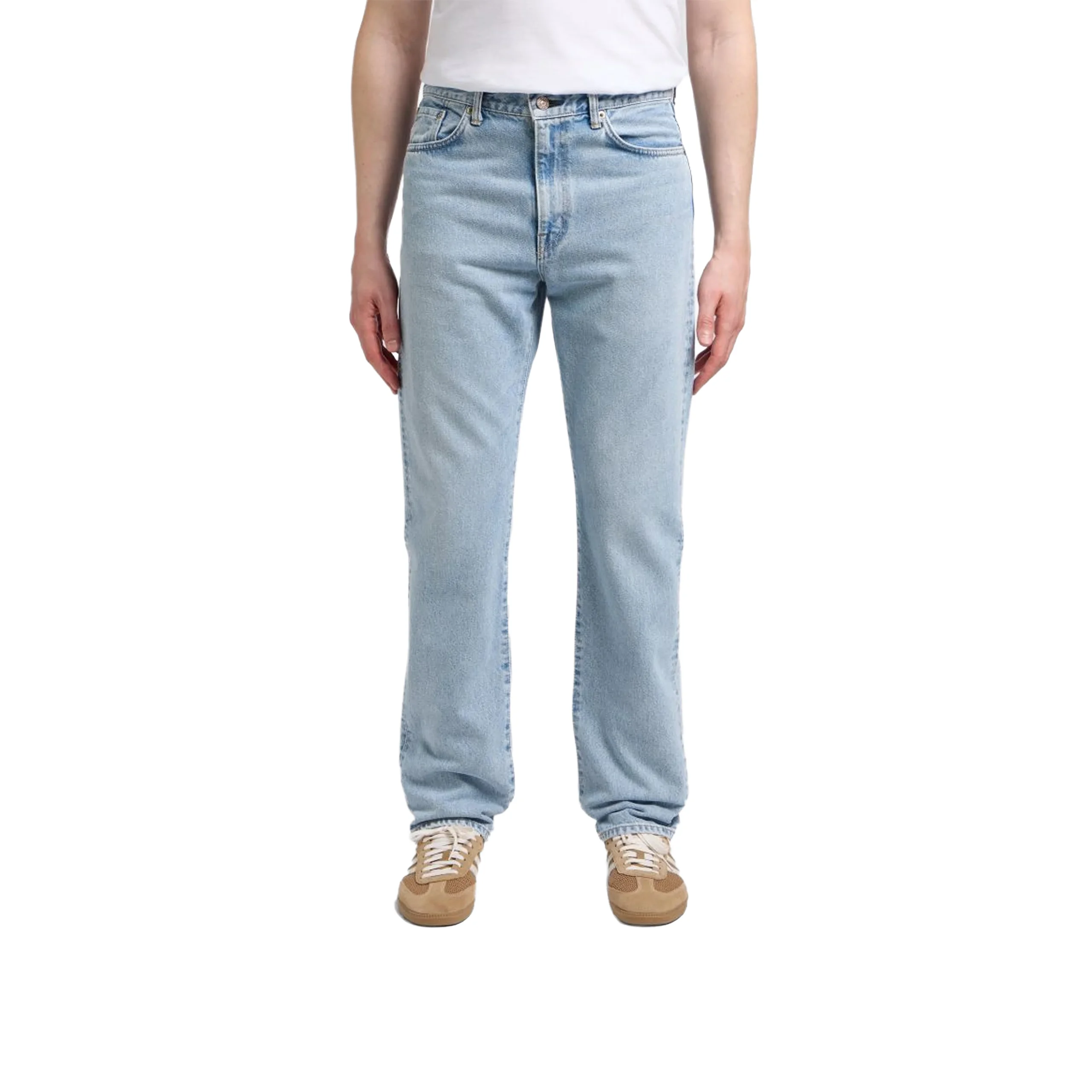 JEAN REGULAR STRAIGHT MADE IN JAPAN BLUE LIGHT USED L32 – Image 2