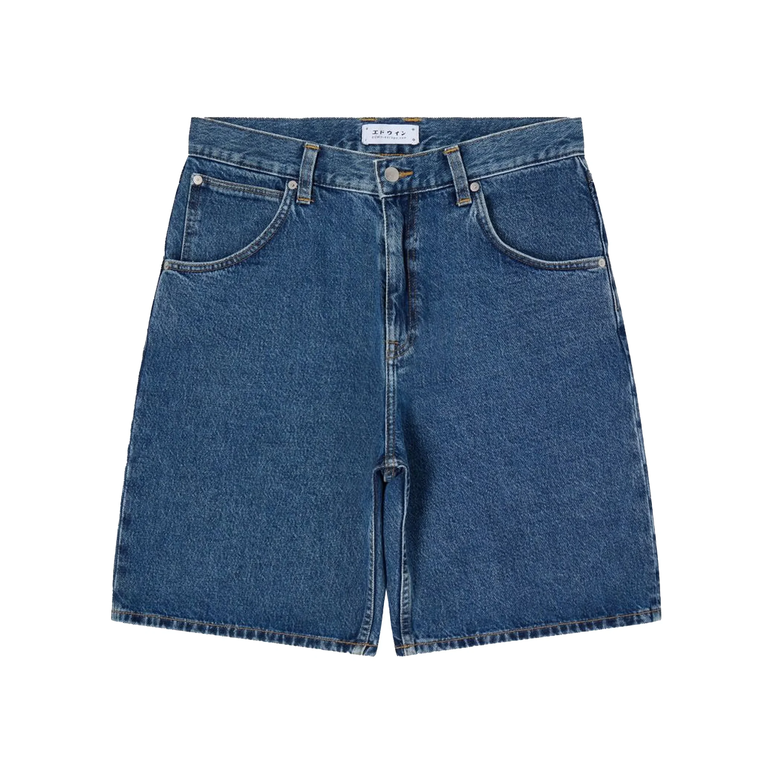 SHORT TYRELL BLUE MID MARBLE WASH