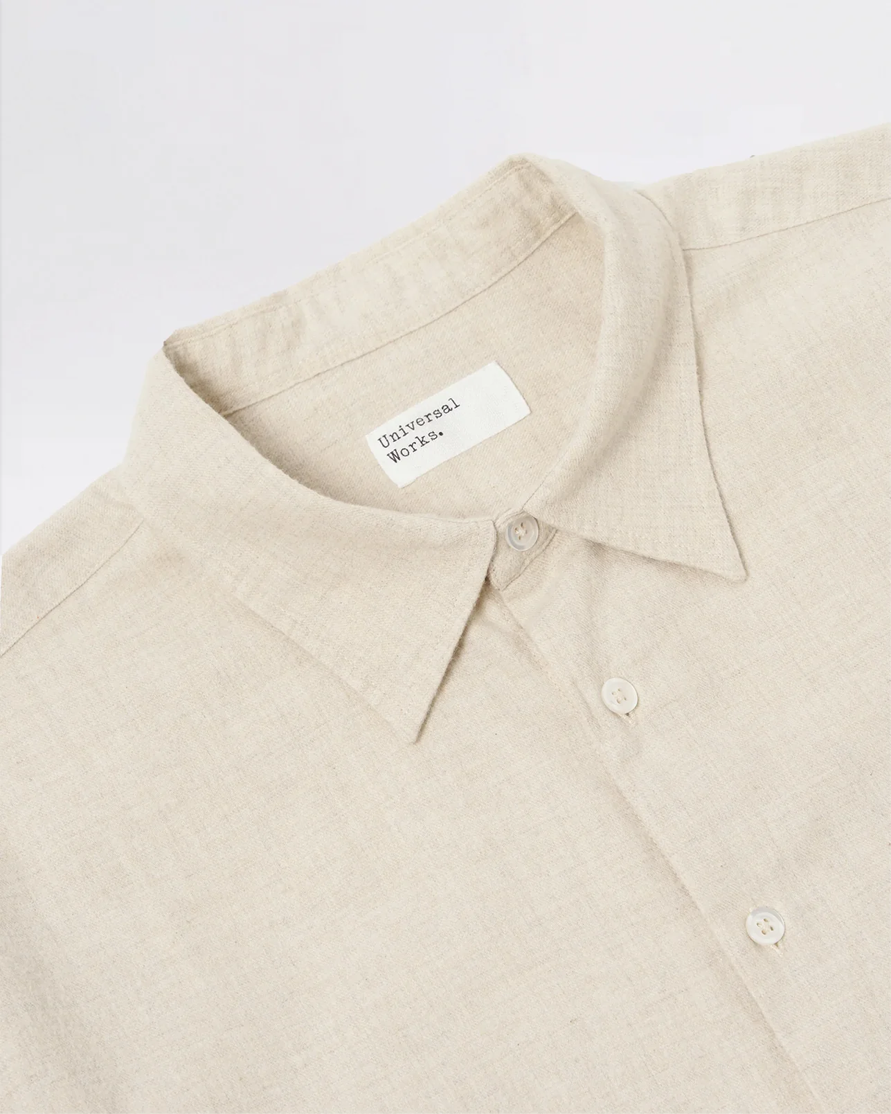 SQUARE POCKET SHIRT SAND BRUSHED FLANNEL – Image 2