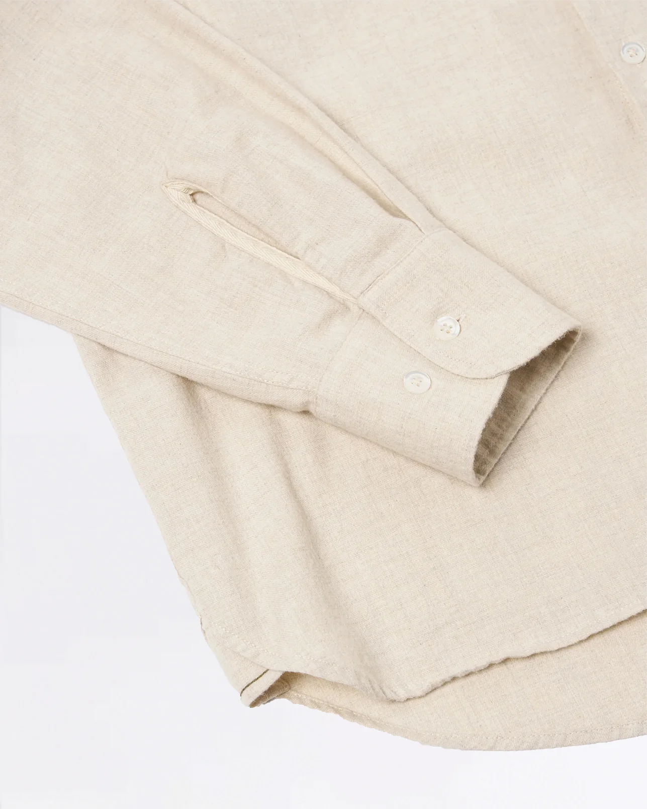 SQUARE POCKET SHIRT SAND BRUSHED FLANNEL – Image 5